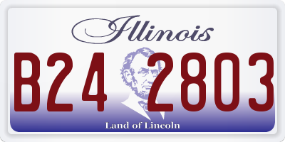 IL license plate B242803