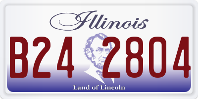 IL license plate B242804