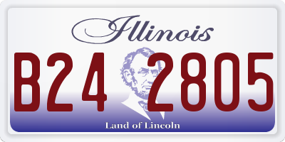 IL license plate B242805