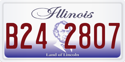 IL license plate B242807
