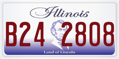 IL license plate B242808