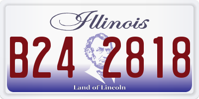 IL license plate B242818