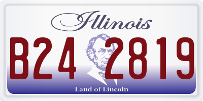 IL license plate B242819
