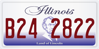 IL license plate B242822