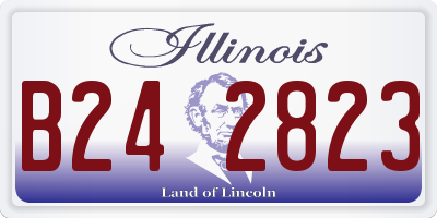 IL license plate B242823