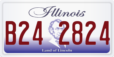 IL license plate B242824