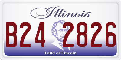 IL license plate B242826