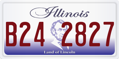 IL license plate B242827
