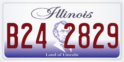 IL license plate B242829