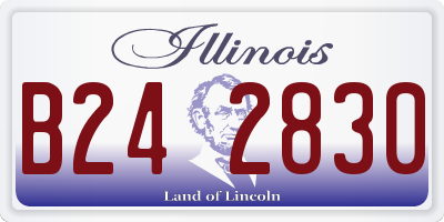 IL license plate B242830