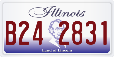 IL license plate B242831