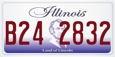 IL license plate B242832