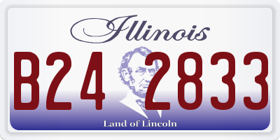 IL license plate B242833