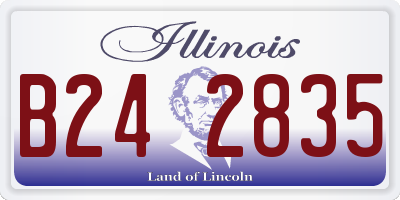 IL license plate B242835