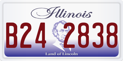 IL license plate B242838