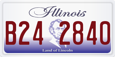 IL license plate B242840
