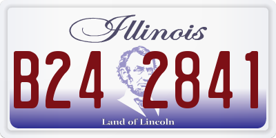 IL license plate B242841