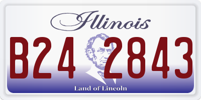 IL license plate B242843