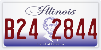 IL license plate B242844