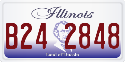 IL license plate B242848