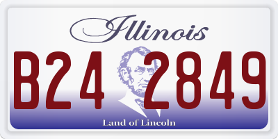 IL license plate B242849