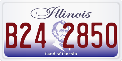 IL license plate B242850