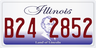 IL license plate B242852