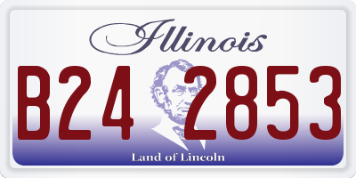 IL license plate B242853