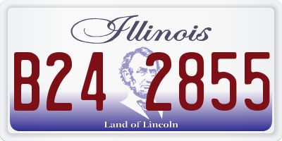 IL license plate B242855