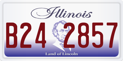 IL license plate B242857