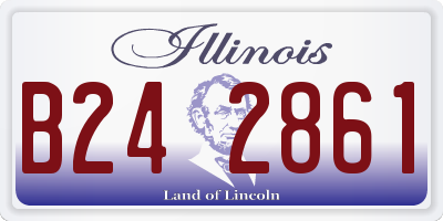 IL license plate B242861