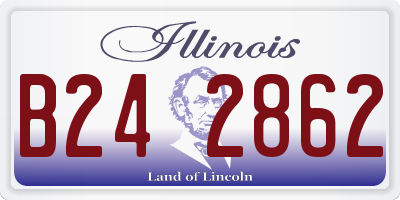 IL license plate B242862