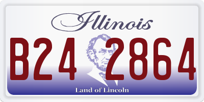 IL license plate B242864