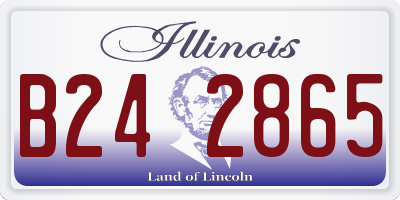 IL license plate B242865