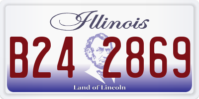 IL license plate B242869