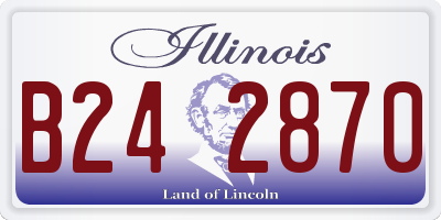 IL license plate B242870