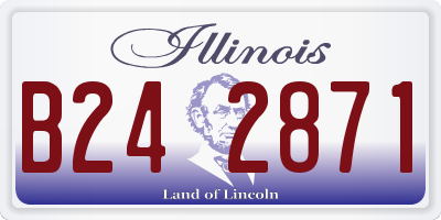 IL license plate B242871