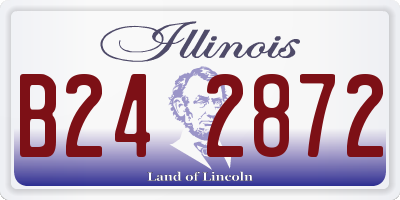 IL license plate B242872