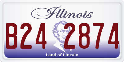 IL license plate B242874