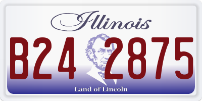 IL license plate B242875