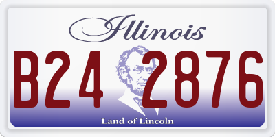 IL license plate B242876