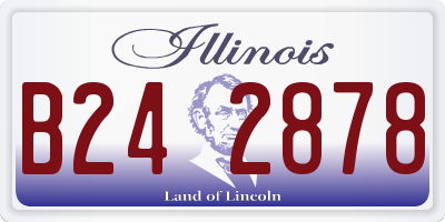 IL license plate B242878
