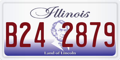 IL license plate B242879