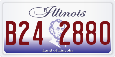 IL license plate B242880