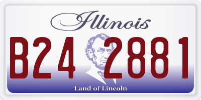 IL license plate B242881