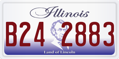 IL license plate B242883