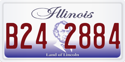 IL license plate B242884