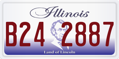IL license plate B242887