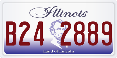 IL license plate B242889