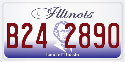 IL license plate B242890